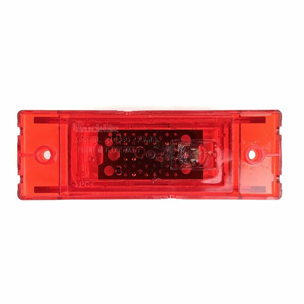 Truck-Lite Led, Red Rectangular, 8 Diode, Marker Clearance Light, Pc, 2 Screw, Fit N Forget M/C, 12V 21275R